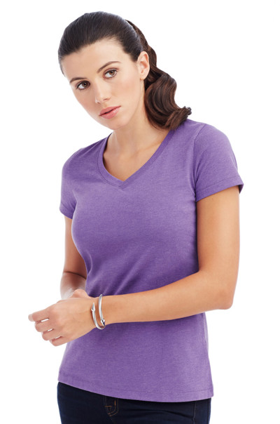 Stars Lisa Ladies V Neck T Shirt