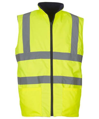 Hi Vis Reversible Fleece Vest