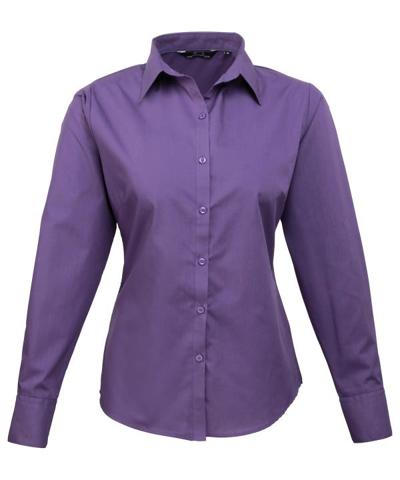 Women's Poplin Long Sleeve Blouse