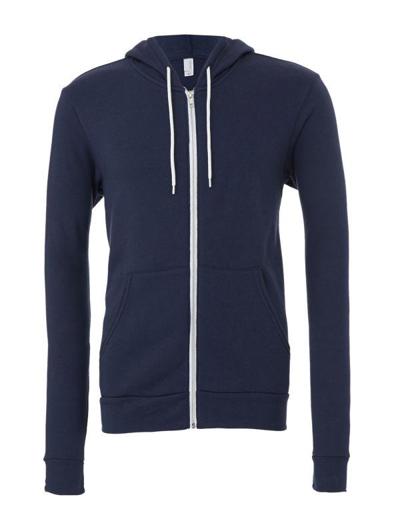 CLEARANCE Unisex Zip Up Polycotton Fleece Hoodie