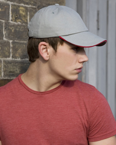 Low Profile Heavy Brushed Cotton Cap With Sandwich Peak