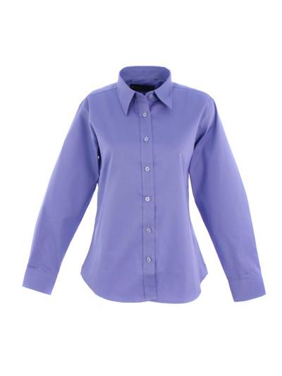 Ladies Pinpoint Oxford Half Sleeve Shirt