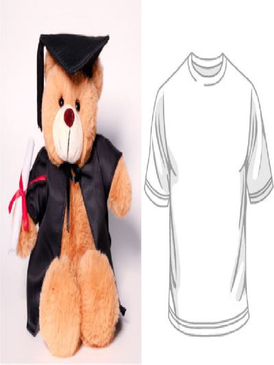 Barnaby Bear with grad outfit & tee