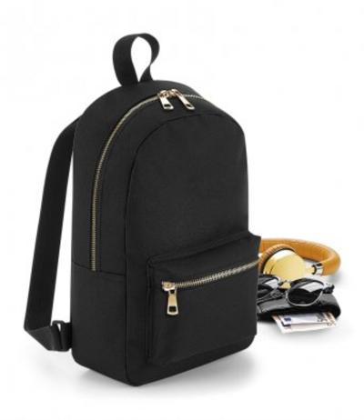  Metallic Zip Mini Backpack