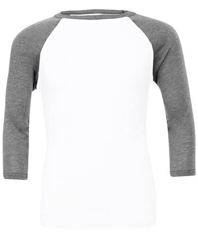 Canvas Unisex 3/4 Sleeve Baseball Tee