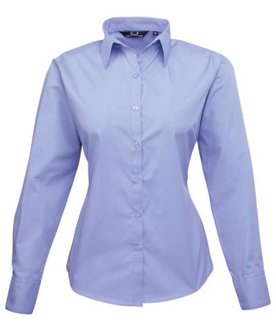 Women's Poplin Long Sleeve Blouse