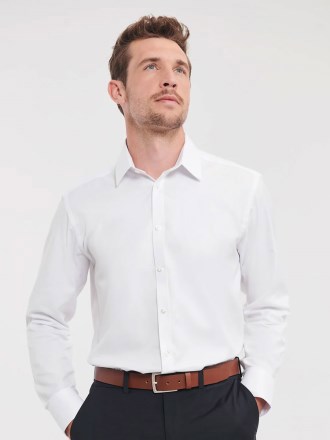 Russell Collection Mens H'bone Shirt
