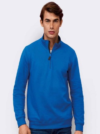 Contrast Zip Neck Sweatshirt