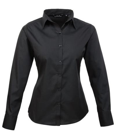 Women's Poplin Long Sleeve Blouse