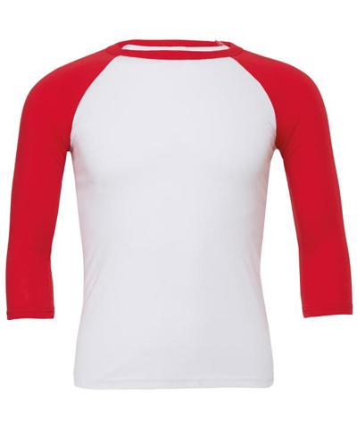 Canvas Unisex 3/4 Sleeve Baseball Tee