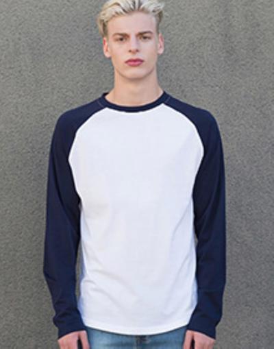 Mens Long Sleeve Baseball T