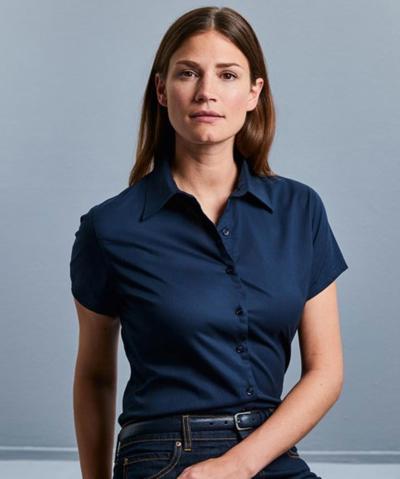 Ladies S/S Twill Casual Shirt