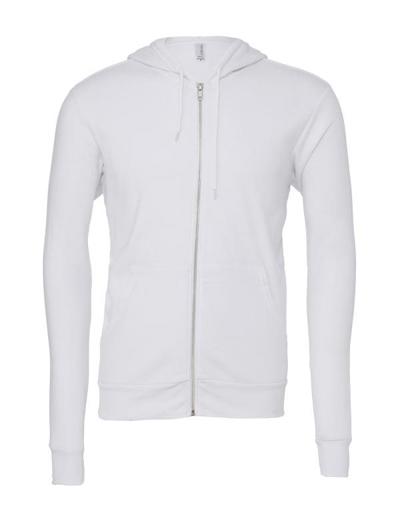 CLEARANCE Unisex Zip Up Polycotton Fleece Hoodie