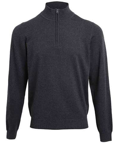 Mens 1/4 Zip Knitted Sweater