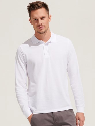 Unisex Prime Long Sleeve Piqué Polo Shirt