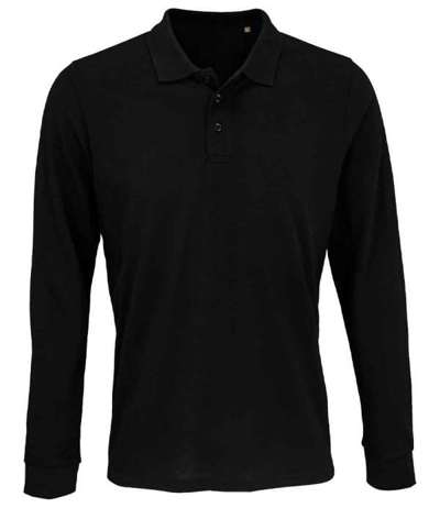 Unisex Prime Long Sleeve Piqué Polo Shirt