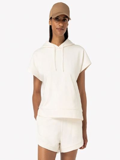 Ladies French Terry Sleeveless Hooded Sweatshirt