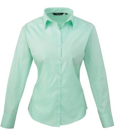 Women's Poplin Long Sleeve Blouse