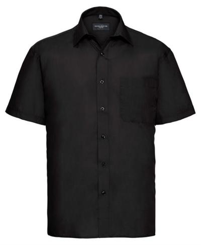 Men's Short Sleeve Polycotton Easy Care Poplin Shirt