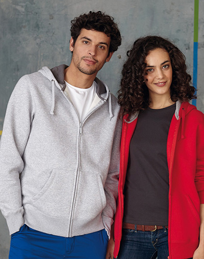 Heavy Full Zip Contrast Hoody