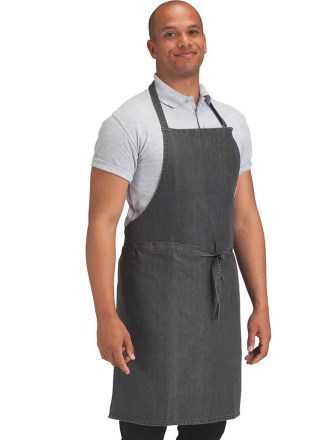 Dennys Cross Dyed Denim Bib Apron