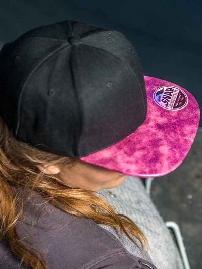Bronx Glitter Flat Peak Snapback Cap
