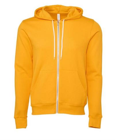 CLEARANCE Unisex Zip Up Polycotton Fleece Hoodie