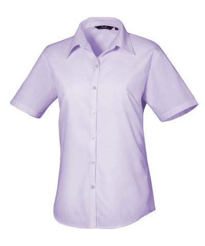 Women's Short Sleeve Poplin Blouse