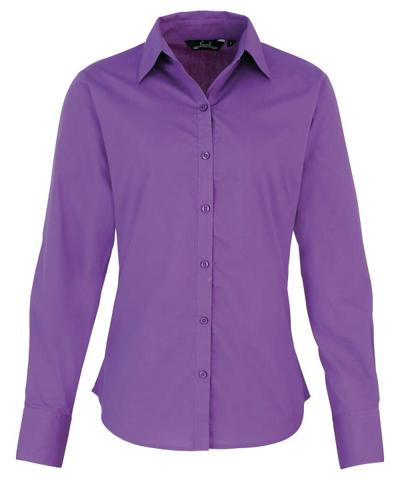 Women's Poplin Long Sleeve Blouse
