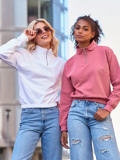 Women's Cropped 1/4 Zip Sweat