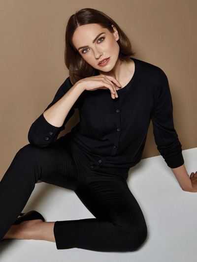 Women's Arundel Crew Neck Cardigan Long Sleeve