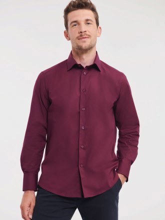Men's Long Sleeve Easy Care Fitted Shirt