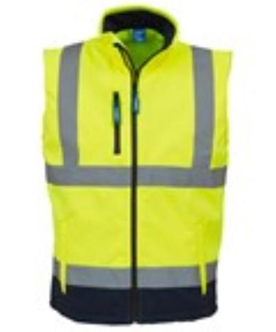 Yoko Hi Vis Softshell Bodywarmer