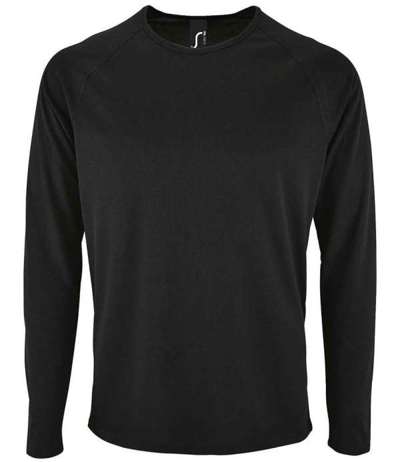 Sporty Long Sleeve Performance T Shirt