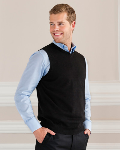 V Neck Sleevless Knitted Pullover