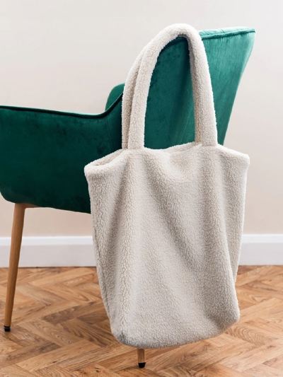 Borg Fleece Shopper Tote Bag