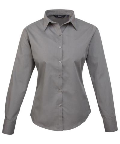 Women's Poplin Long Sleeve Blouse