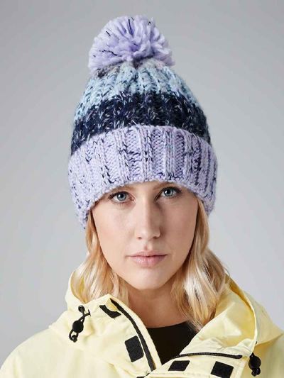 Corkscrew Pom Pom Beanie