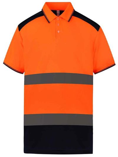 Two Tone Short Sleeve Polo Shirt