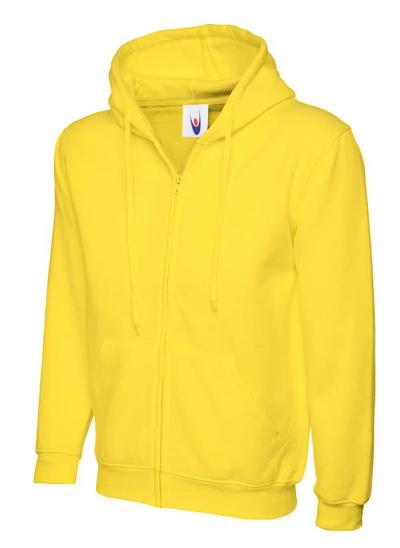 Adults Classic Fill Zip Hooded Sweatshirt