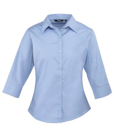 Women's ¾ Sleeve Poplin Blouse