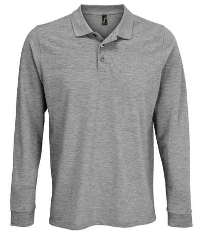 Unisex Prime Long Sleeve Piqué Polo Shirt