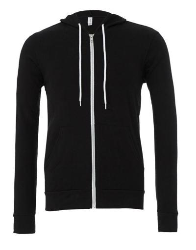 CLEARANCE Unisex Zip Up Polycotton Fleece Hoodie