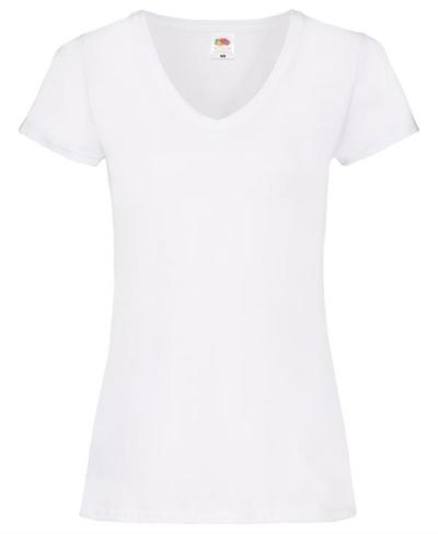Lady Fit Valueweight V Neck T Shirt