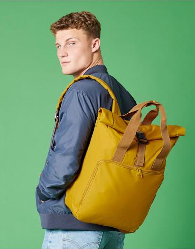 Recycled Twin Handle Roll-Top Laptop Backpack