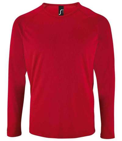 Sporty Long Sleeve Performance T Shirt