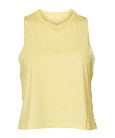 Bella Ladies Racer Back Cropped Tank Top