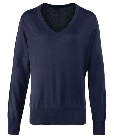 Women's V Neck Knitted Sweater