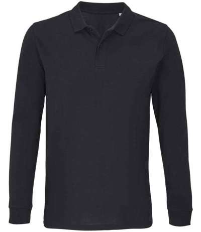 Planet Long Sleeve Pique Polo Shirt