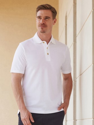 Cotton Pique Polo Shirt